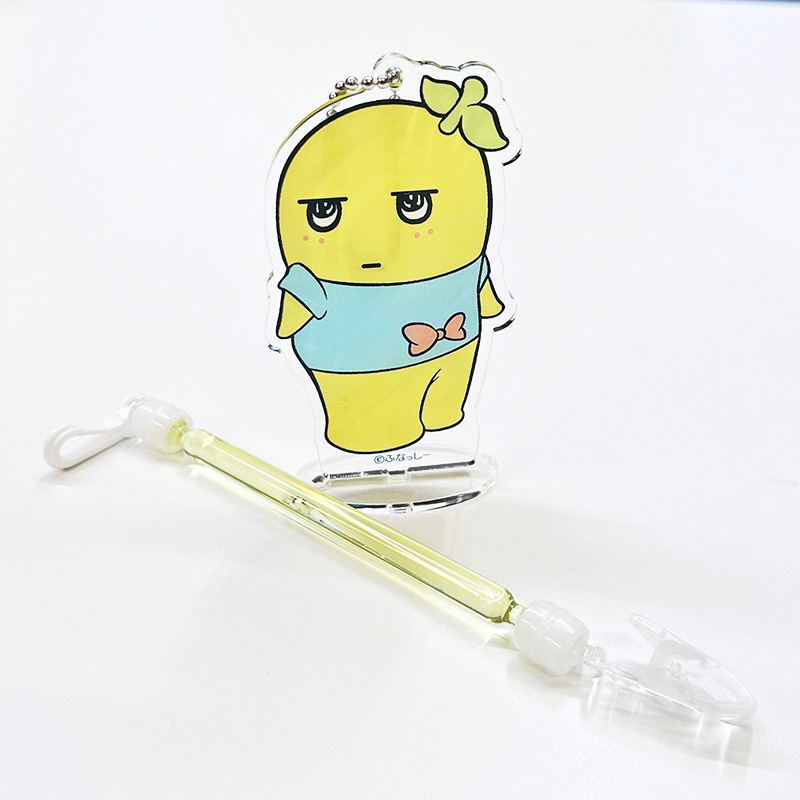 ふなっしークリアフォルダ（イラスト） ストラップ付き FL 4カットフォトフォルダー（ふなっしー） | キーホルダー | ふ