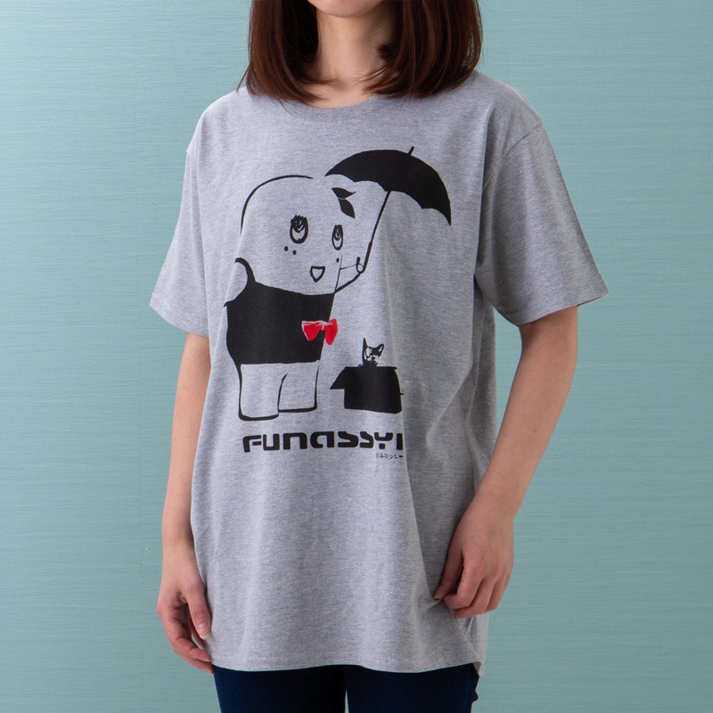 ステンシルふなっしーtシャツ 杢グレー すべての商品 ふなっしーland 公式web Shop