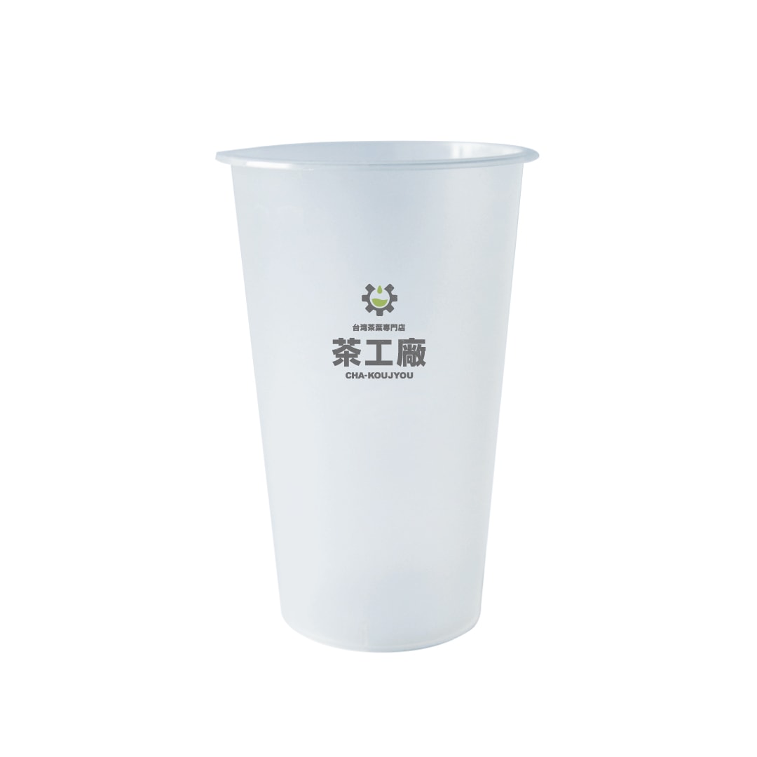 【茶工廠】茶工廠ロゴ入り耐熱カップ16オンス　25個入
