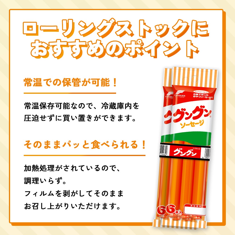 グングンソーセージ６本入 ２パック　５個