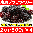 ブラックベリー 冷凍ブラックベリー ２ｋｇ・５００ｇ×４パック 冷凍フルーツ ヨナナス