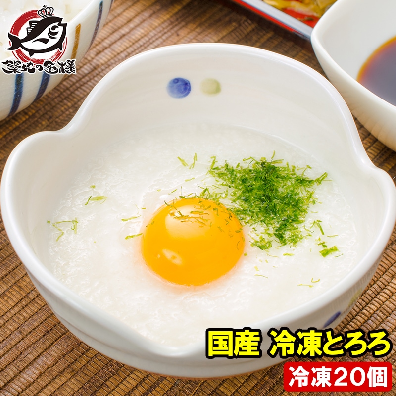 冷凍 とろろ 国産 無添加トロロ 40gパック×20個 高級タイプ 業務用の