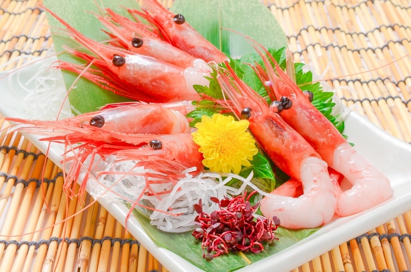 甘エビ1kg 帆立Dフレーク1kg お刺身用 冷凍 Sサイズ約100尾前後