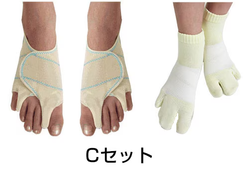 【3点ｾｯﾄSale在庫限り】外反内反Ｗサポーター『指間パットタイプ』特別セットAKC-001・004-3SetSale