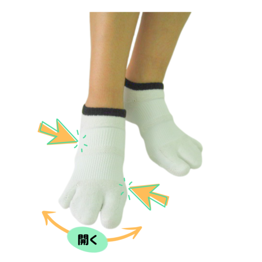 【sale数量限定】ホソックス(旧タイプ3本指テーピング靴下/スニーカータイプ) /TK5