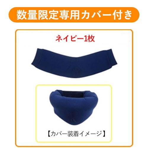 特別セット付録本＆専用カバー】首らくサポーター(ブルー/特製