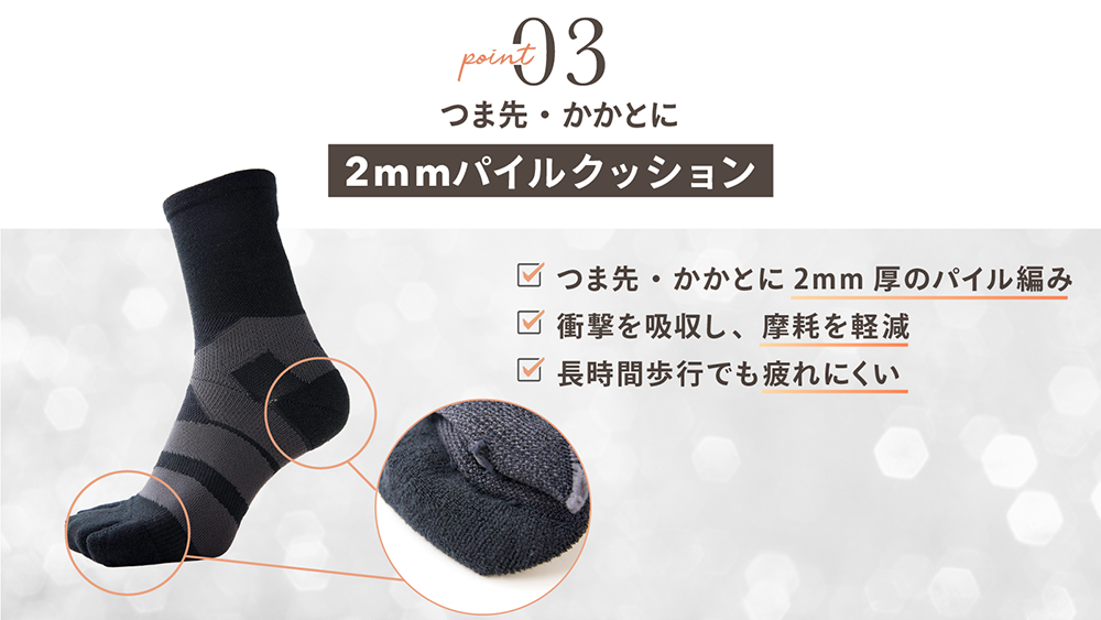 横幅キュッと！＆足首シャキッと！Wサポーター(ジャスト丈）/ABU-002