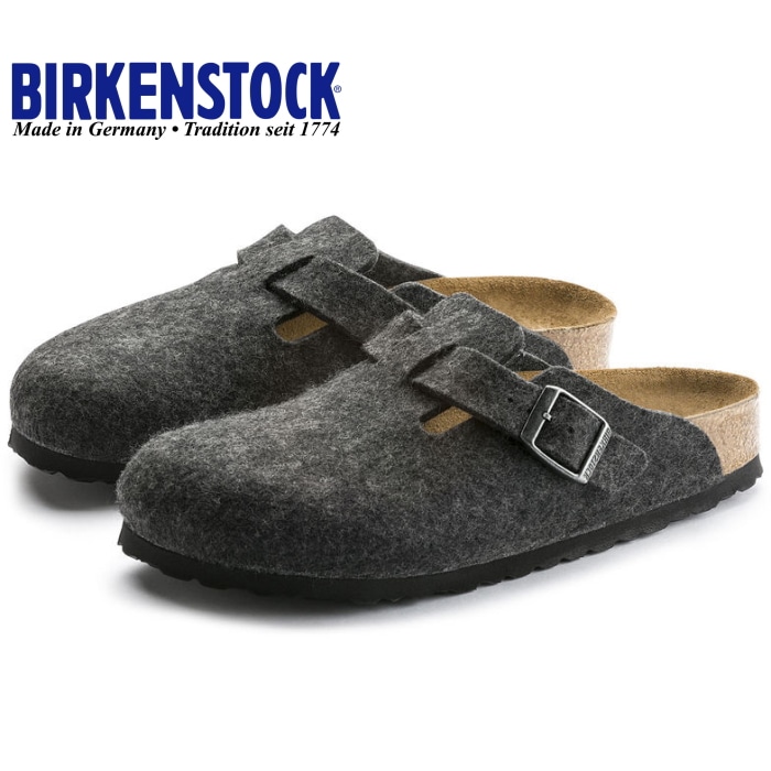 ドイツ製 BIRKENSTOCK ボストン フェルトウール 42 グレー