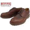 BROTHER BRIDGE ブラザーブリッジ NORMAN BBB-D003 エンボスブラウン ウィングチップシューズ WINGTIP SHOES ワークブーツ メンズ ブーツ 本革 日本製 |【 