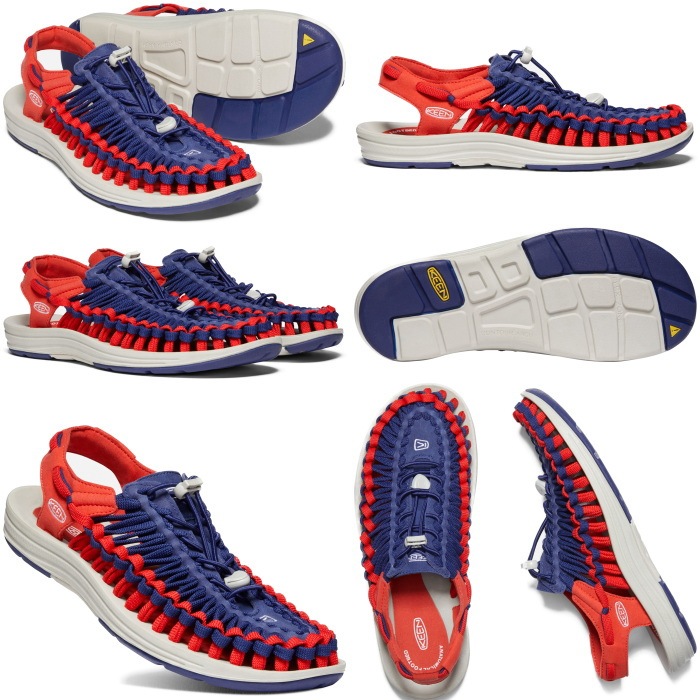 KEEN UNEEK レディースサンダル 青/赤 KEEN UNEEK レディースサンダル 青/赤 KEEN サンダル 「KEEN