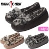 ミネトンカ モカシン ボア 正規品 MINNETONKA KRIS クリス レオパード スリッポン レディース シンセティックレザー カジュアルシューズ ボア もこもこ 靴|【 M 】|ブランド一覧