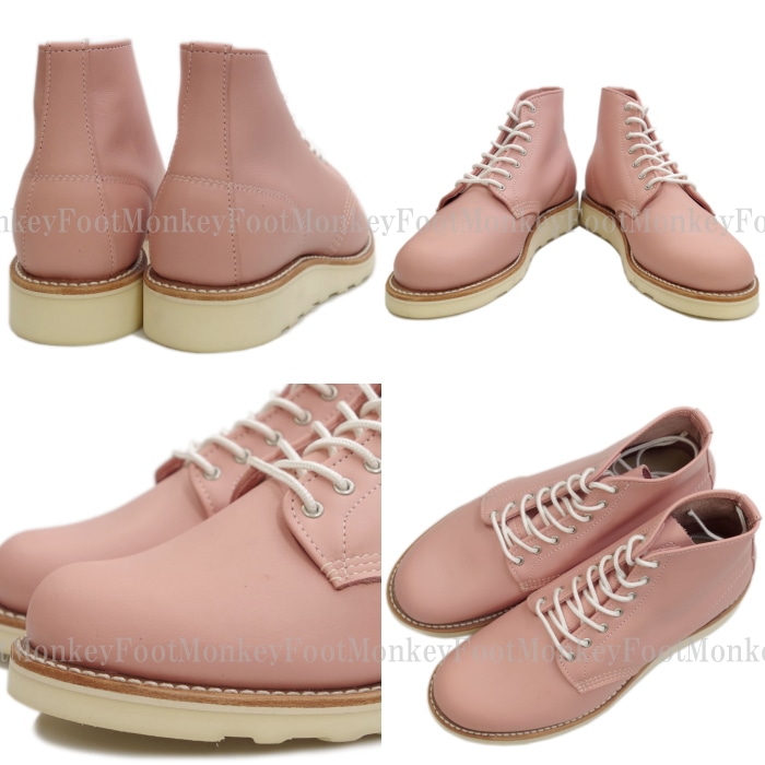 良品 Red Wing レッドウィング 3449 りレディース　ラウンド ピンク RED WING SHOES ○○レッドウィング ブーツ レディース 本革