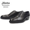 ����� Jinto PUNCHED CAP TOE OXFORD SMK303 �֥�å� ���ȥ졼�ȥ��åץ��塼�� �쥶�������� �ѥ���ɥ���åץȥ����å����ե����� �ӥ��ͥ����塼�� 