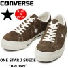 ����С��� ��󥹥��� �쥶�� CONVERSE ONE STAR J SUEDE �֥饦�� �������� ���ˡ����� ��� �������å� ONESTAR ������ ������ ��