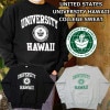COLLEGE SWEAT カレッジスウェット UNITED STATES UNIVERSITY HAWAII ハワイ スウェット メンズ トレーナー クルーネック スウェットシャツ トップス |【 
