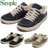 【SALE：50％OFF】 Simple Shoes O.S.Sneaker シンプル オーエススニーカー #2050 本革 スニーカー メンズ レザー ローカット レトロシューズ レザースニーカー 