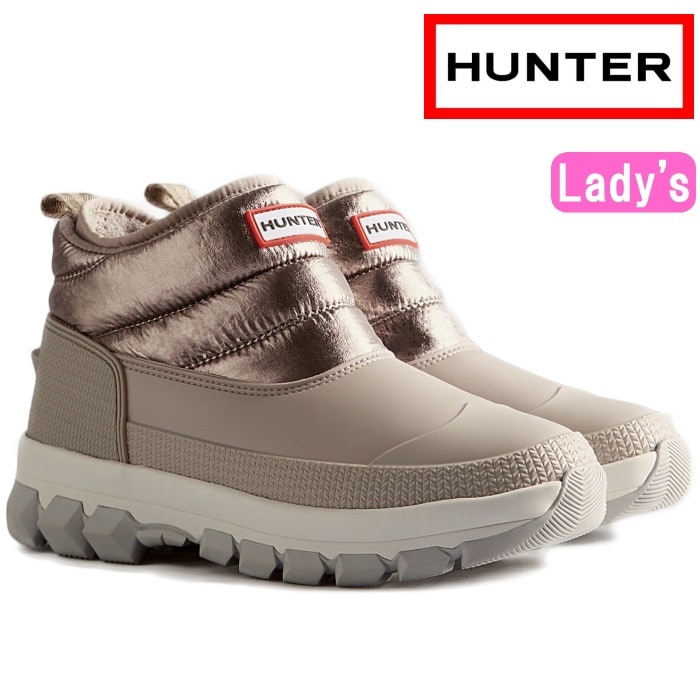 ハンターHUNTERスノーブーツ　アンクル　UK6 ハンター HUNTER レディース イントレピッド ジップ アンクル