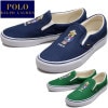 ポロ ラルフローレン スニーカー メンズ スリッポン POLO RALPH LAUREN RA34 KEATON SLIP キートンスリップ ポロベア ローカット 正規品 キャンバス 靴 シューズ カ
