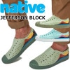 ��SALE��20��OFF�� �ͥ��ƥ��֥��塼�� �����ե������� native shoes JEFFERSON BLOCK ��С����塼�� ���ˡ����� ��� ������� ��ǥ����� ����������� �����å�������� �ӡ���������� ����åݥ� �����ȥɥ� ������ �� �� ι�� ������