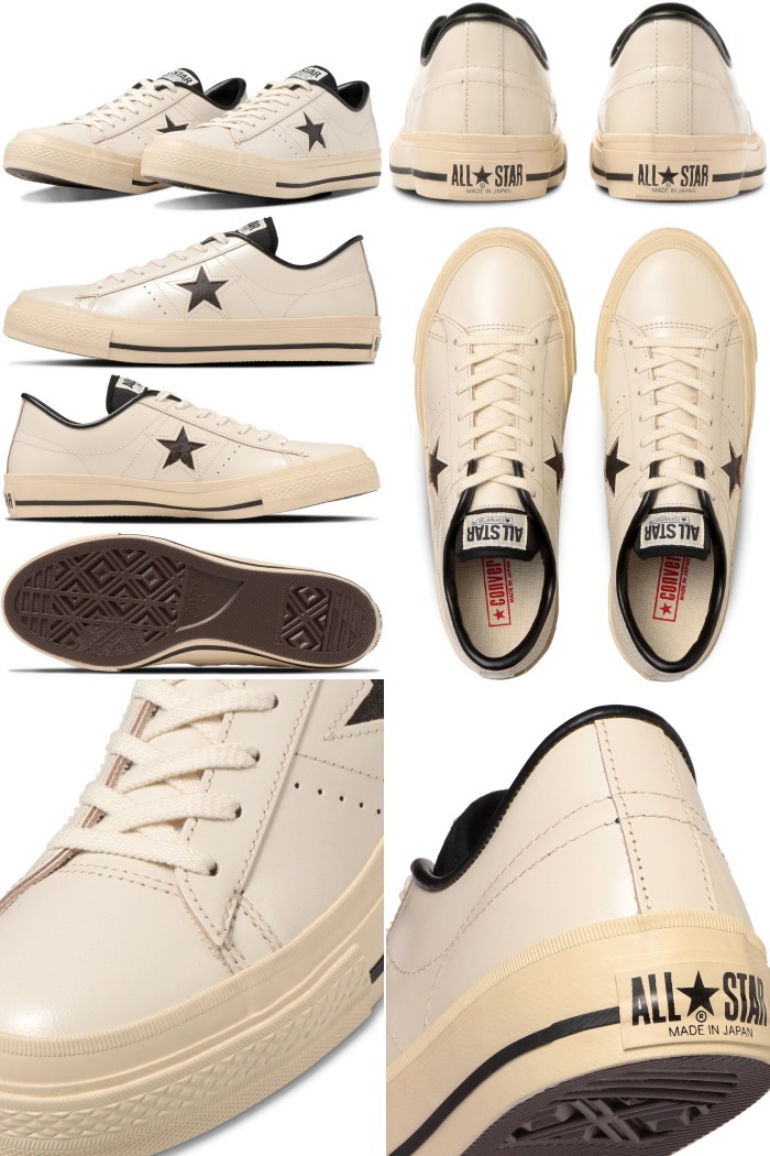 ★未使用品 ONE STAR J CP クリーム／ブラック 26cm CONVERSE ONE STAR J CP 