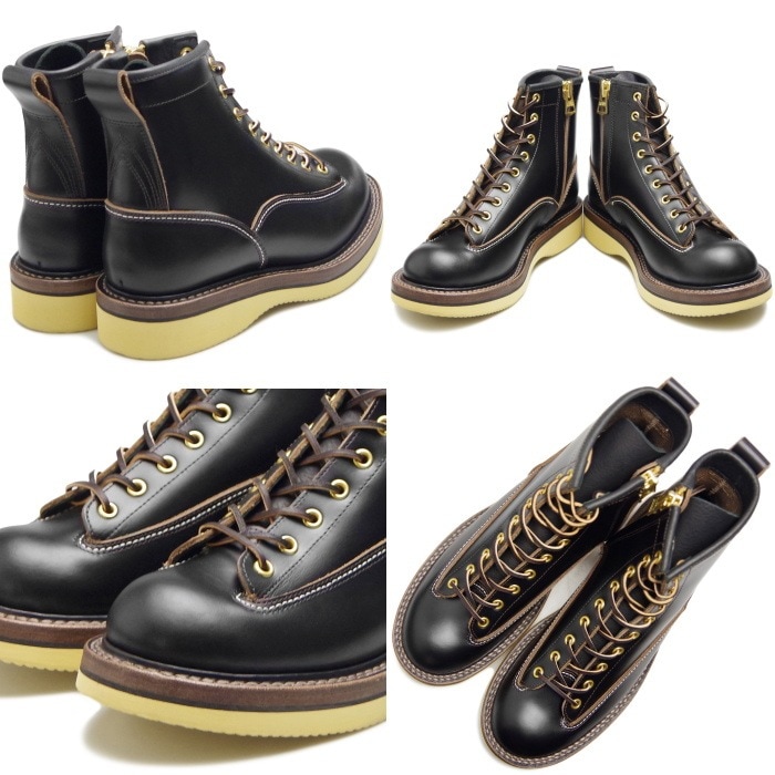 SPPN BOOTS スッピン SP-06L ブラック 6-INCH LACE TO TOE BOOTS