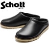 Schott LEATHER CLOG ショット レザークロッグ S23004 ブラック クロッグ メンズ サンダル レザー 本革 スリッポン クロッグサンダル アウトドアシューズ レザーサンダル 革