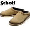 Schott LEATHER CLOG ショット レザークロッグ S23004 ベージュ クロッグ メンズ サンダル レザー 本革 スリッポン クロッグサンダル アウトドアシューズ レザーサンダル 革
