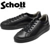 Schott LACE UP SNEAKER ����å� �졼�����åץ��ˡ����� S23005 �֥�å� ���ˡ����� ��� �������å� �쥶�����ˡ����� �쥶�� �ܳ� �� �׷� ���塼�� �����奢�� ������桼�� ������� �̶� �̳� ������