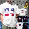 FootMonkey ORIGINAL US FLAG TEE եåȥ󥭡ꥸʥ USơեå T  Ⱦµ 롼ͥå ˥å T-SHIRTS ȥåץ åȥ  Ⱦµ   ᥫ 󥺥եå  