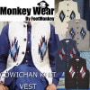 MONKEY WEAR COWICHAN KNIT VEST FT001 󥭡  ˥å ٥  󥻡 ٥  ϥɥᥤ ᥫ ͥƥ 100% ͥѡ