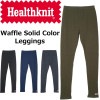 �إ륹�˥å� �쥮�� ��åե� ����åɥ��顼 Healthknit WAFFLE LEGGINGS SOLID COLOR 4119 �쥮�󥹥ѥ�� ������ ��� ��ǥ����� ���ѥå� �л� ���˥� ����ʡ� �ɴ� �����ȥɥ� ������