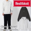 ヘルスニット クラシックスウェット ヘンリーフーディ長袖 Healthknit CLASSIC SWEAT HENLEY HOODIE L/S 54021 パーカー フーディー スウェット メンズ レ
