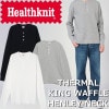 �إ륹�˥å� �����ޥ륭�󥰥�åե� �إ�꡼�ͥå�Ĺµ Healthknit THERMAL KING WAFFLE HENLEY NECK L/S 52016 ����T����� ����ƥ��� ��� ��ǥ����� �����ޥ�T����� Ĺµ �ȥåץ� ���ᥫ��