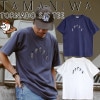 タマニワ 野球 TAMANIWA Tシャツ TMNW-204 TORNADO S/S TEE 野球刺繍Tシャツ クルーネック 半袖Tシャツ メンズ レディース 半袖 トップス 夏 アメカジ クルーネッ