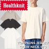 �إ륹�˥å� �ȥ�ץ��� ���롼�ͥå� ȾµT����� Healthknit TOMPKINS JERSEY CREW NECK S/S 211 T����� ��� ��ǥ����� Ⱦµ �ȥåץ� ���ᥫ�� ���硼�ȥ��꡼�� ̵�� ���롼�ͥå�T�����