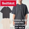 �إ륹�˥å� �إ�꡼�ͥå� ȾµT����� Healthknit THERMAL KING RASCHEL HONEYCOMB HENLEY NECK S/S 52028 �����ޥ륭�� T����� ��� ��ǥ����� Ⱦµ �ȥåץ� �إ�꡼�ͥå�T�����