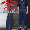 ラウンドハウス クラシック ブルー デニム ビブ オーバーオールズ ROUND HOUSE CLASSIC BLUE DENIM BIB OVERALLS 966 オーバーオール メンズ ワークオーバ