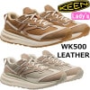 キーン ダブルケー500 KEEN WK500 LEATHER スニーカー レディース ランニングシューズ レディーススニーカー ウォーキングシューズ マラソンシューズ コンフォートシューズ 厚底スニ