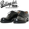 ROLLING DUB TRIO IN'EI ローリングダブトリオ インエイ ブラック プレーントゥダービーシューズ プレーントゥシューズ  ビジネスシューズ 革靴 紳士靴 本革 レザー ワークドレス