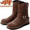 シュアブーツ グリッドリー SURE BOOTS GRIDLEY SBA03 CHESTNUT BRN/ROUGHOUT ENGINEER BOOTS エンジニアブーツ ワークブーツ 本革 メンズ エ