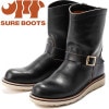 シュアブーツ グリッドリー SURE BOOTS GRIDLEY SBA03 OIL TEACORE BLK/COW ENGINEER BOOTS エンジニアブーツ 茶芯 ワークブーツ 本革 メンズ 