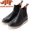 シュアブーツ ウィルソン SURE BOOTS WILSON SBA04 OIL TEACORE BLK/COW SIDEGORE BOOTS サイドゴアブーツ 茶芯 ワークブーツ 本革 メンズ チェ