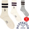 ロスターソックス ベア ROSTER SOX 84 BEAR 熊 RS-468 ソックス 靴下 メンズ 日本製 ハイソックス クルーソックス 男性用 見せ靴下 ギフト プレゼント 綿中厚ソックス メン