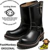 Locking Shoes by FootMonkey ���å��󥰥��塼�� �եåȥ�󥭡� TS-015 �֥�å� ENGINEER BOOTS ���󥸥˥��֡��� ��� ����֡��� �ܳ� ��� ���󥸥˥� �֡��� �쥶�� �Х������֡��� ���ᥫ��