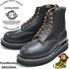 Locking Shoes by FootMonkey ���å��󥰥��塼�� �եåȥ�󥭡� TS-020 �֥�å�/�֥�å� PLAIN TOE BOOTS �ץ졼��ȥ��֡��� �졼�����åץ֡��� ����֡��� ��� �֡��� �쥶�� �������֡���