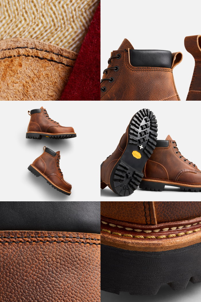 Red wing メンズ モックトゥ レースアップ ワークブーツ ブラウン 000000016555_3_TVubUwJ.jpg