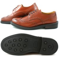Locking Shoes ロッキングシューズ by FootMonkey フットモンキー カントリーシューズ WINGTIP SHOES 918 ［ブラウン］ メンズ ウィングチップシューズ 日本製