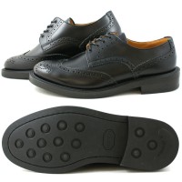 Locking Shoes ロッキングシューズ by FootMonkey フットモンキー カントリーシューズ WINGTIP SHOES 918 ［ブラック］ メンズ ウィングチップシューズ 日本製