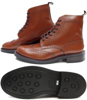 Locking Shoes ロッキングシューズ by FootMonkey フットモンキー カントリーブーツ WINGTIP BOOTS 916 ［ブラウン］ メンズ ウィングチップブーツ 日本製|【