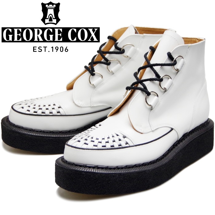 GEORGE COX GIBSON ���硼�����å��� ���֥��� SKIPTON BOOT �����åץȥ� ��С������� 13327 �ۥ磻�� D��� NO.5������ ���꡼�ѡ������� ��� ��ǥ����� ���� �ܳ� �֡��� �����奢�� ������桼�� ������� ���󥰥����� �쥶���֡���